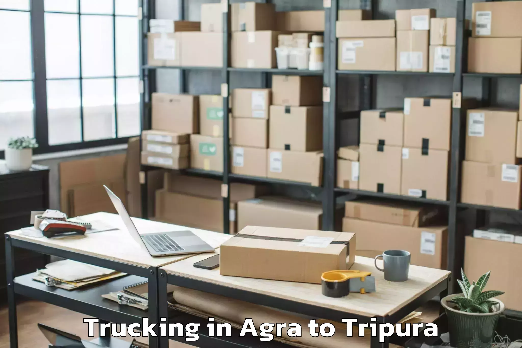 Book Agra to Gournagar Trucking